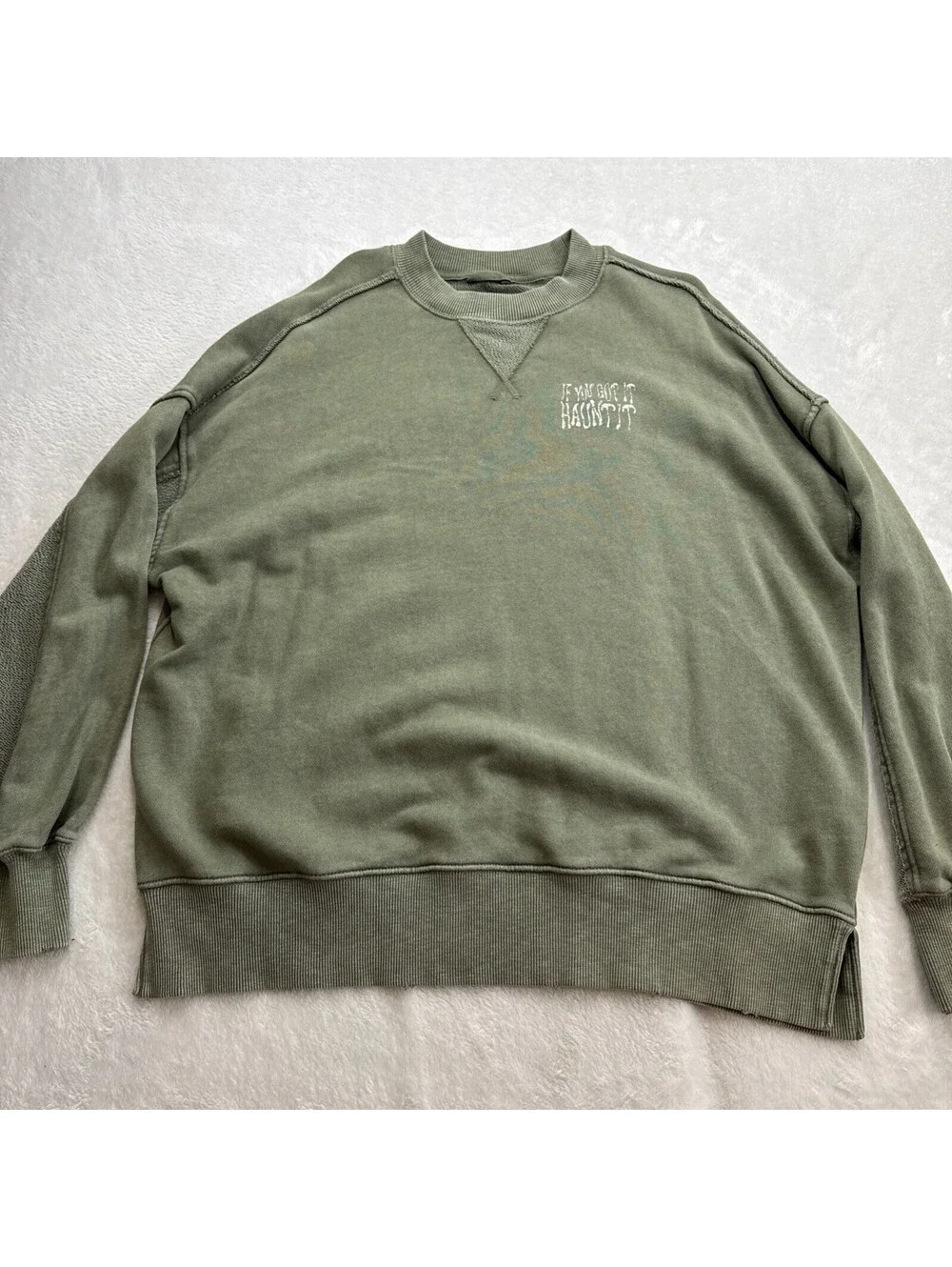 Aerie Halloween If You Got It Haunt It Sweatshirt Oversized Sz XS